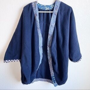 Quilted Shacket Poncho Jacket One of a Kind Machine Sewed, OSFM